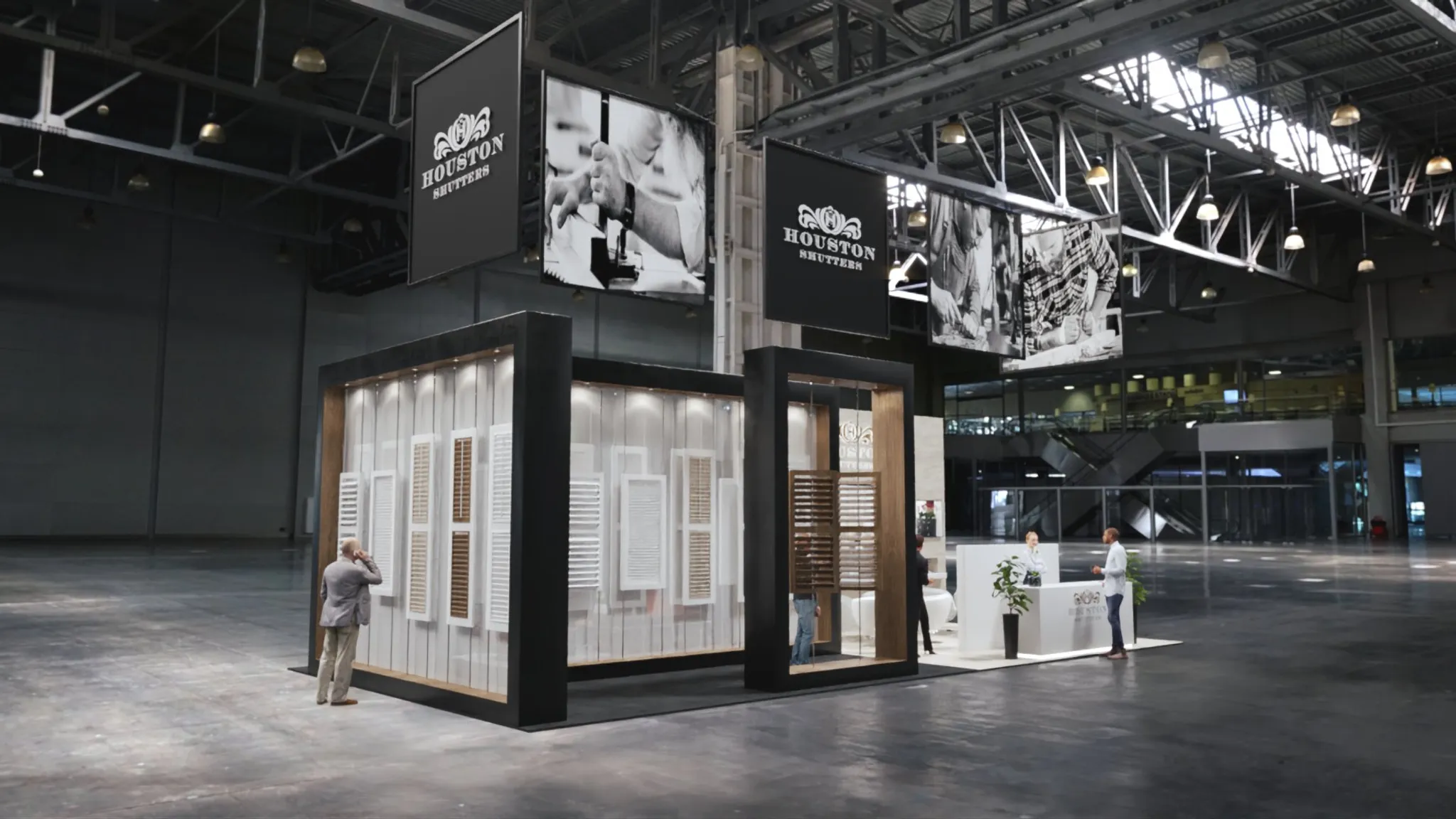 30x40 Island booth design by Reaction Space